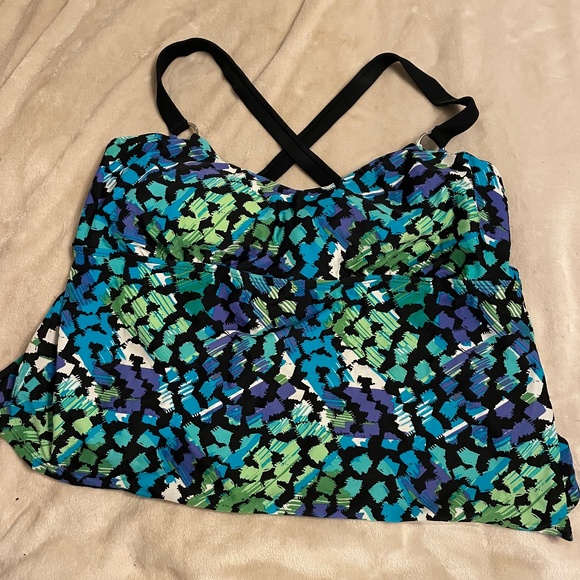 Delta Burke Tankini Top 18W - Picture 1 of 5